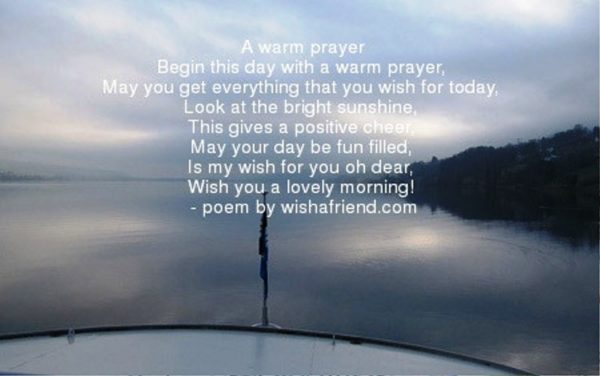 A Warm Prayer Begin This Day