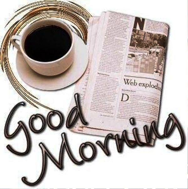 Good Morning Coffee With Newspaper