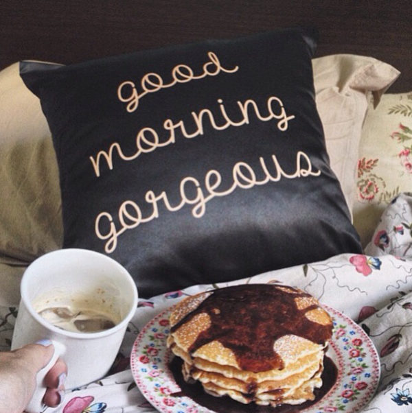 Good Morning Gorgeous With Pillow