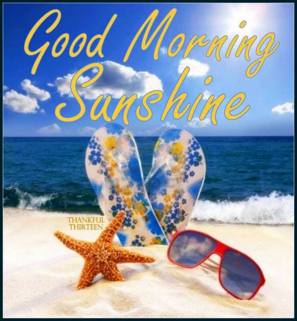 Good Morning Sunshine On Beach