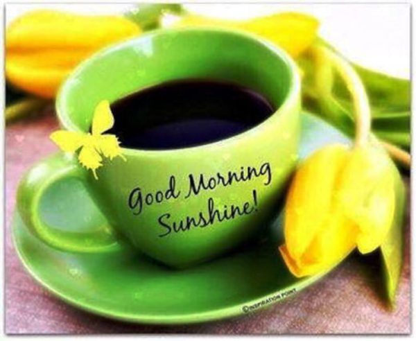 Good Morning Sunshine With Cup