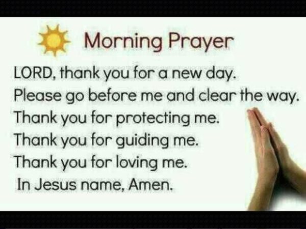 Lord Thank You For A New Day