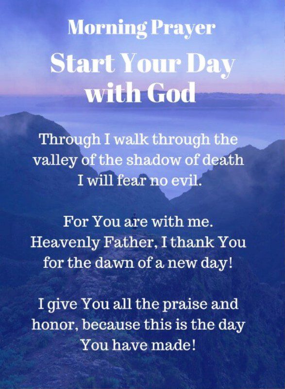 Morning Prayer Start You Day With God