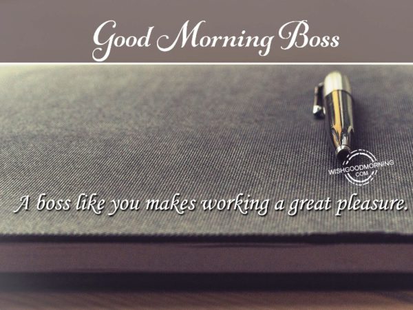 A Boss Like You Makes Working A Great Pleasure