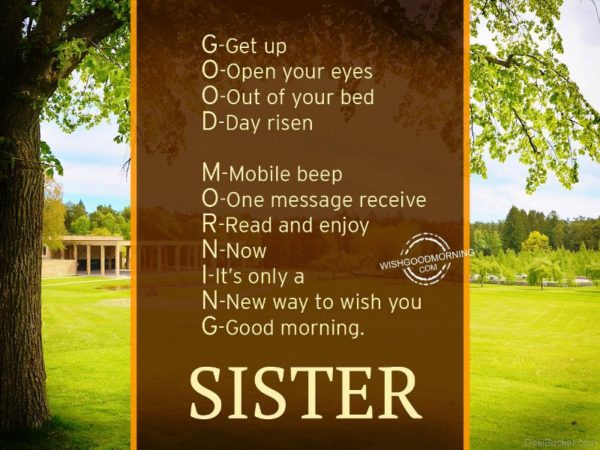 Good Morning Sister Image