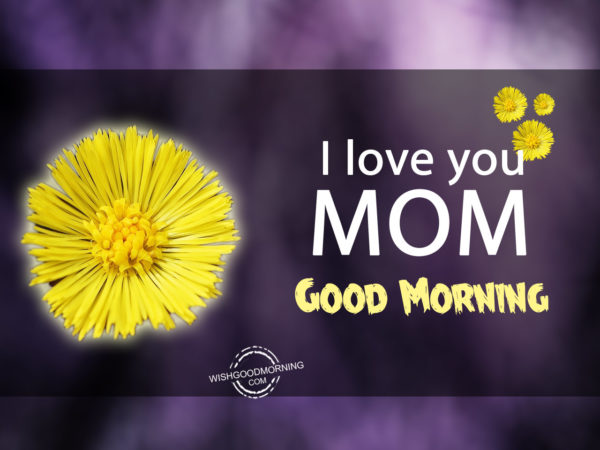 I Love You Mom Good Morning