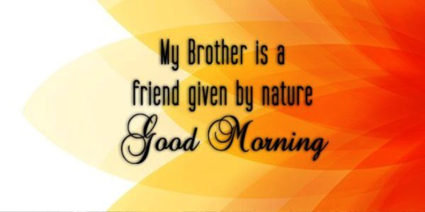 My Brother Is A Friend Given By Nature