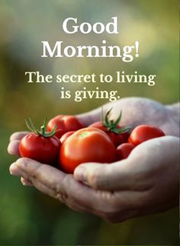 The Secret To Living Is Giving