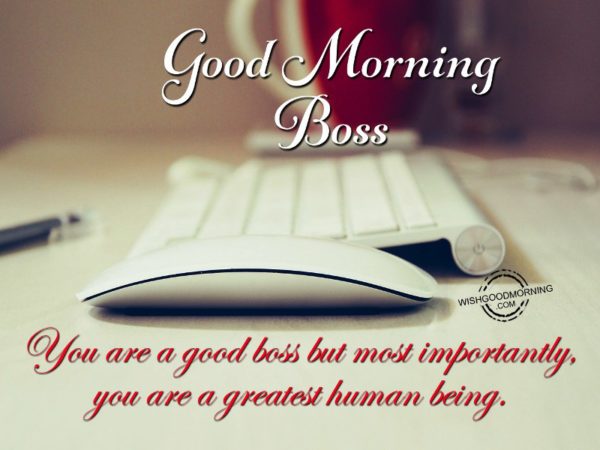 You Are A Good Boss