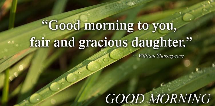 Good Morning quotes of william Shakespeare