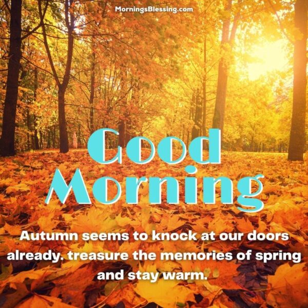 Good Morning Best Autumn Image