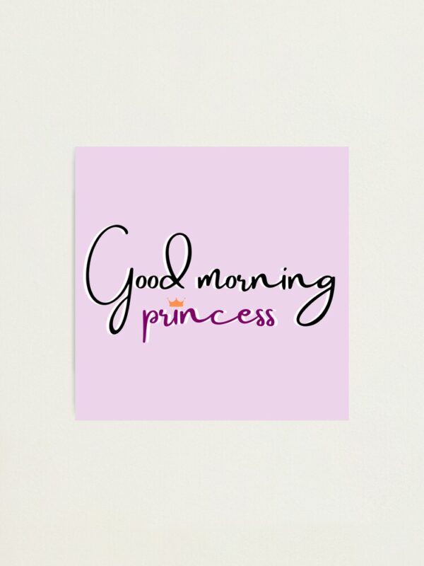 Amazing Good Morning Princess Picture