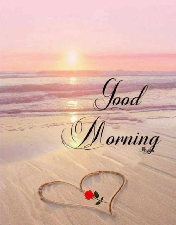 Awesome Good Morning Heart Photo