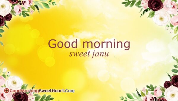 Awesome Good Morning Jaanu Photo