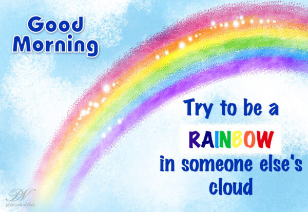 Best Good Morning Rainbow Image