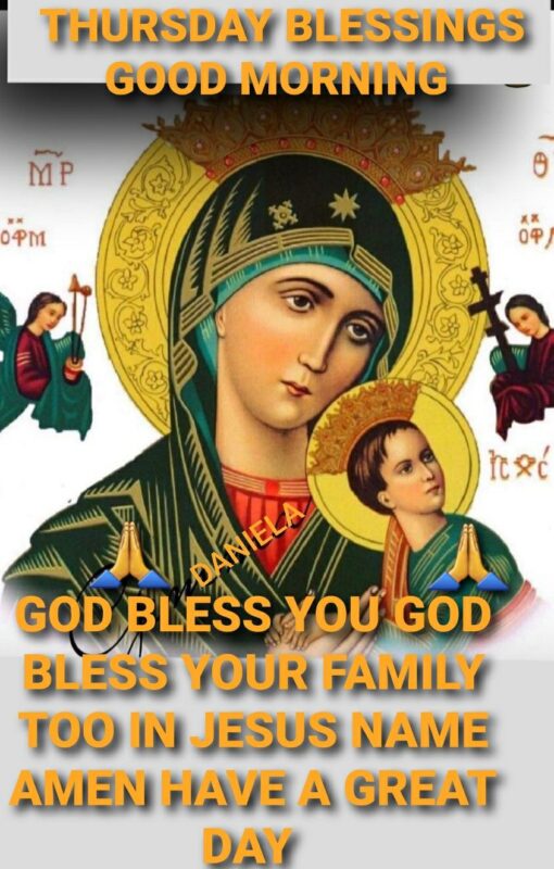 Good Morning Mother Mary God Bless Your Family