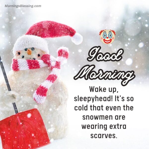 Good Morning Winter Funny Wishes
