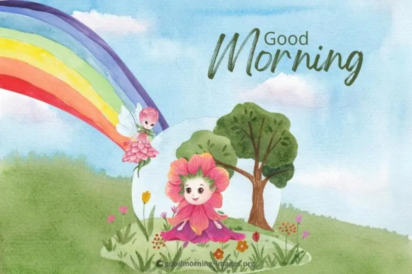 Have A Great Day Good Morning Rainbow