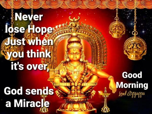 Never Lose Hope Lord Ayyappa Good Morning