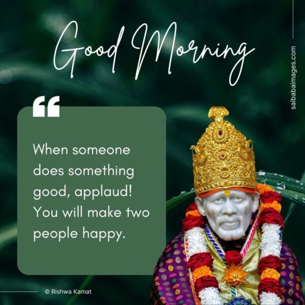 Sai Baba Image Good Morning